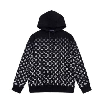 Hoodie Louis Vuitton LV Black Monogram Gradient