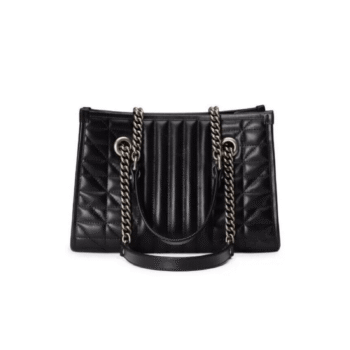 BORSA DONNA TOTE LOGO GG MARMONT PICCOLA MATELASSÉ COLORE NERO