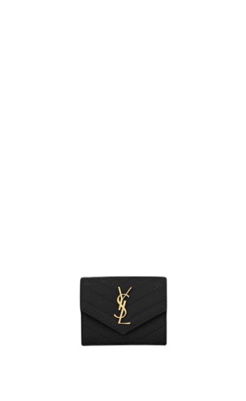 SAINT LAURENT CASSANDRE COMPACT WALLET