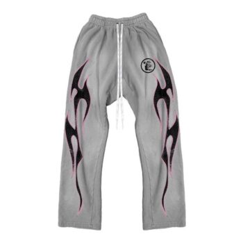 Hellstar Grey Future Flame Sweatpants