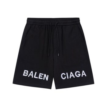 Shorts Balenciaga Logo Black