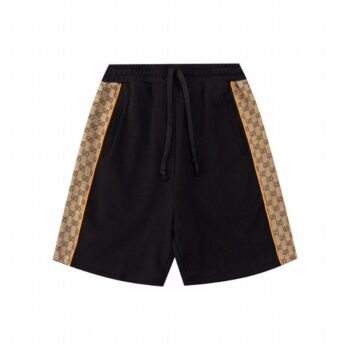 Shorts Gucci Monogram Stripe Black