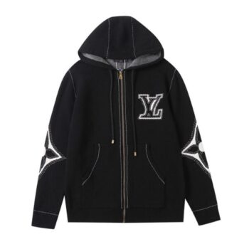 Hoodie Louis Vuitton LV Embroidered Zip