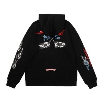 Hoodie Chrome Hearts Race Team Graphic Black CH078