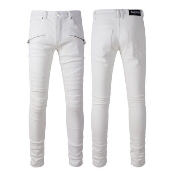 JEANS – WHITE ZIP