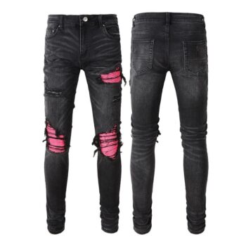 JEANS – BLACK/PINK