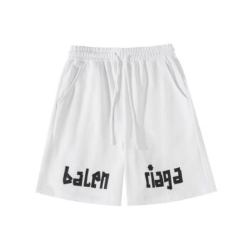 Shorts Balenciaga Print White