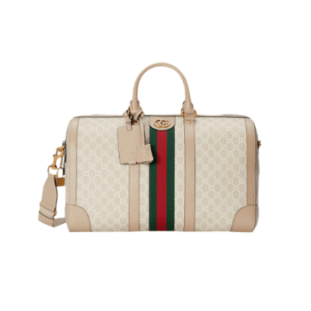 BORSONE SAVOY MEDIA GG SUPREME BIANCA BEIGE WEB VERDE