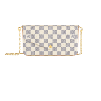 POCHETTE FÉLICIE MONOGRAM EMPREINTE DAMIER AZUR
