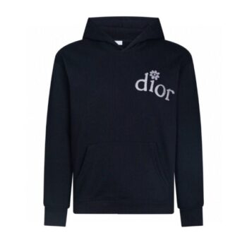 Hoodie Dior Black Be Nice Graphic DO055
