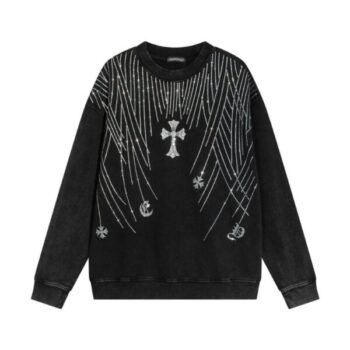 Sweatshirt Chrome Hearts Rhinestone Graphic CH048