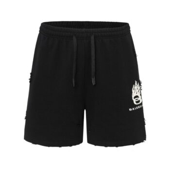 Shorts Balenciaga Logo Black