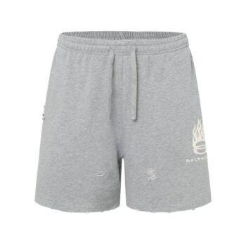 Shorts Balenciaga Logo Grey