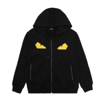 Hoodie Fendi Eyes Graphic Zip
