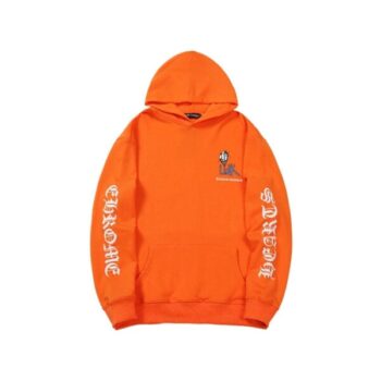 Hoodie Chrome Hearts Build Graphic Orange CH075