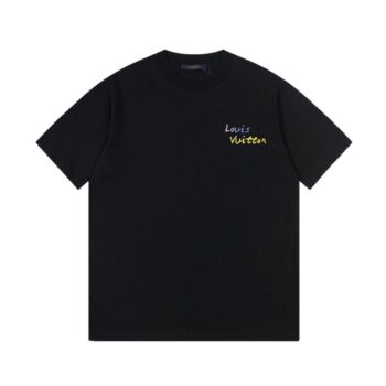 T-shirt LV Black Yellow Monogram