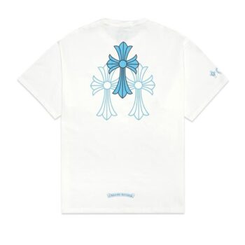 T-Shirt Chrome Hearts Triple Cross Logo White