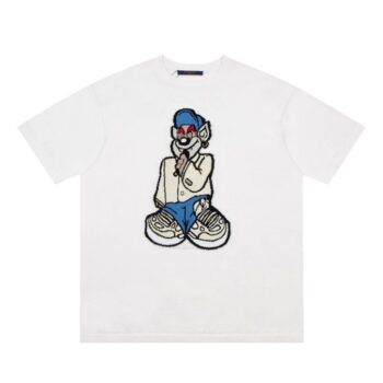 T-shirt LV Cartoon Embroidery