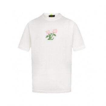 T-shirt LV White Floral Logo