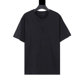 T-shirt LV Black Embroidered Logo