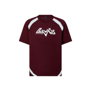 T-shirt LV Short-Sleeved Cotton Intarsia Crewneck
