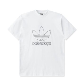 T-shirt Balenciaga x Adidas Trefoil Logo White