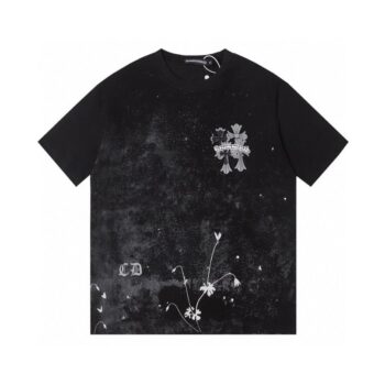 T-shirt Chrome Hearts Floral Graphic Black