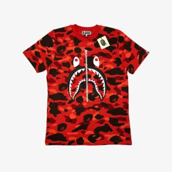 T-Shirt Bape Camo Shark Red