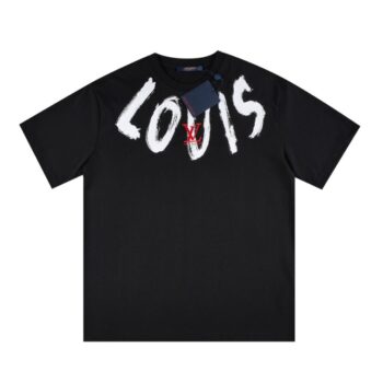 T-shirt LV Brushstroke Logo Black