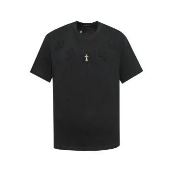 T-shirt Chrome Hearts Black Cross Embroidery