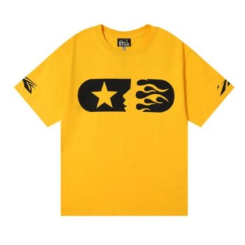 T-shirt Hellstar Sports Flame Yellow Graphic HS002