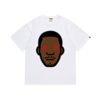 T-shirt BAPE Red Eye Face White