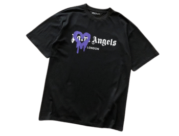 T SHIRT BLACK & PURPLE