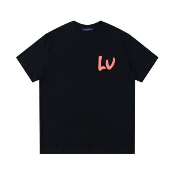 T-Shirt LV Multicolor Logo Black