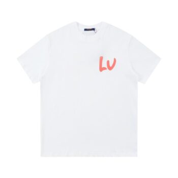 T-Shirt LV Multicolor Logo White