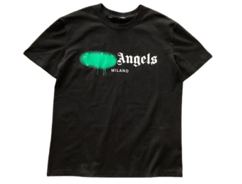 T SHIRT BLACK & GREEN