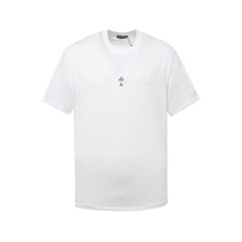 T-shirt Chrome Hearts White Cross Embroidery