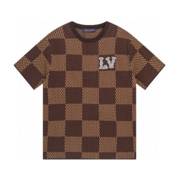T-shirt LV Checkered LV Logo
