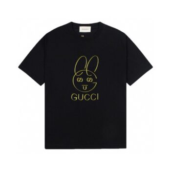 T-shirt GG Bunny Black