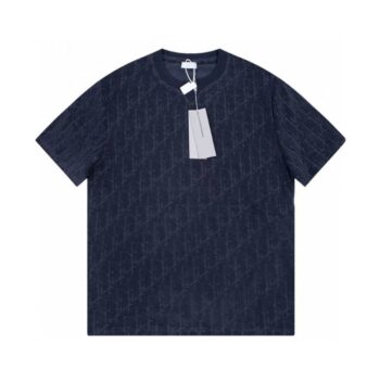 T-shirt Christian Dior Embossed Monogram Navy