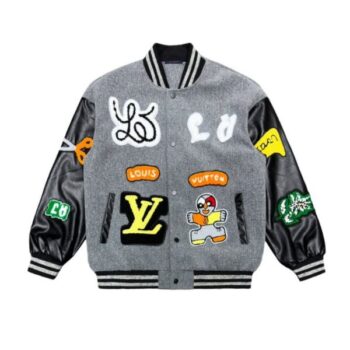 LV Jacket Patches Varsity Style