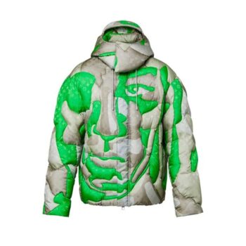 LV Jacket Patchworked Portrait Puffer