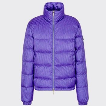 CD Purple Oblique Puffer Jacket