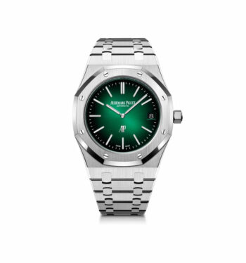 Audemars Piguet Royal Oak 16202PT.OO.1240PT.01 ‘Jumbo’ Extra-Thin ’50th Anniversary’ Green Dial