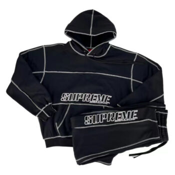 SPRM COVERSTITCH TRACKSUIT BLACK