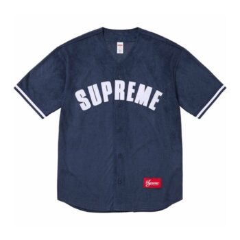 SPRM Jersey Button-Up Velour Logo Navy