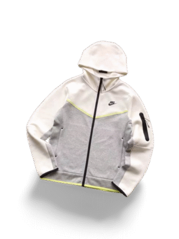 TECH FLEECE – WHITE/GREY (completa)
