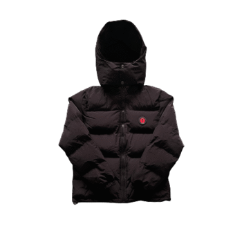 PUFFER JACKET-BLACK RED