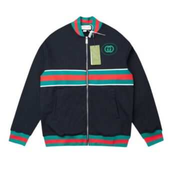 GG Jacket Full Zip Monogram Track Black